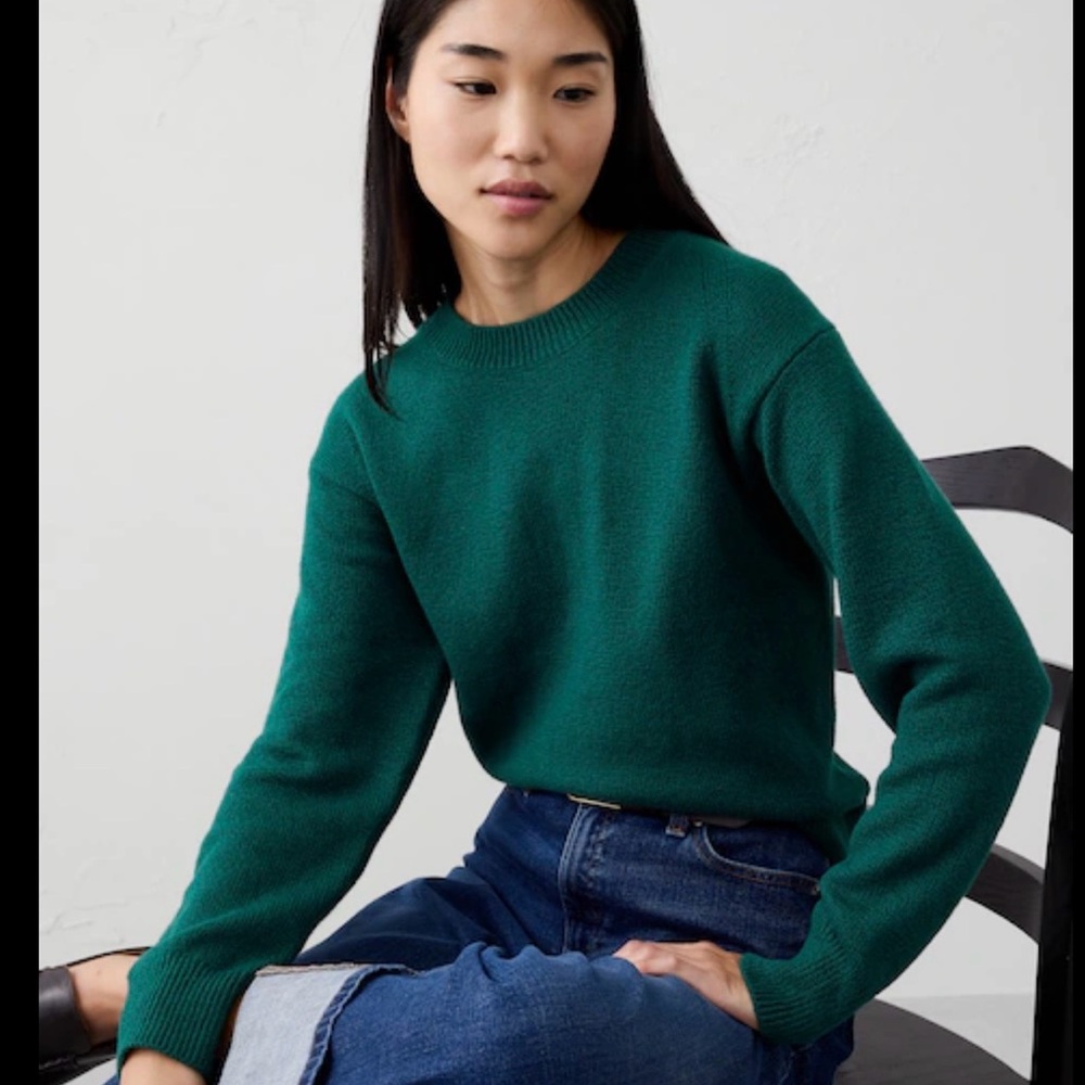 GAP Women's Evergreen Crew Neck Sweater Sz M